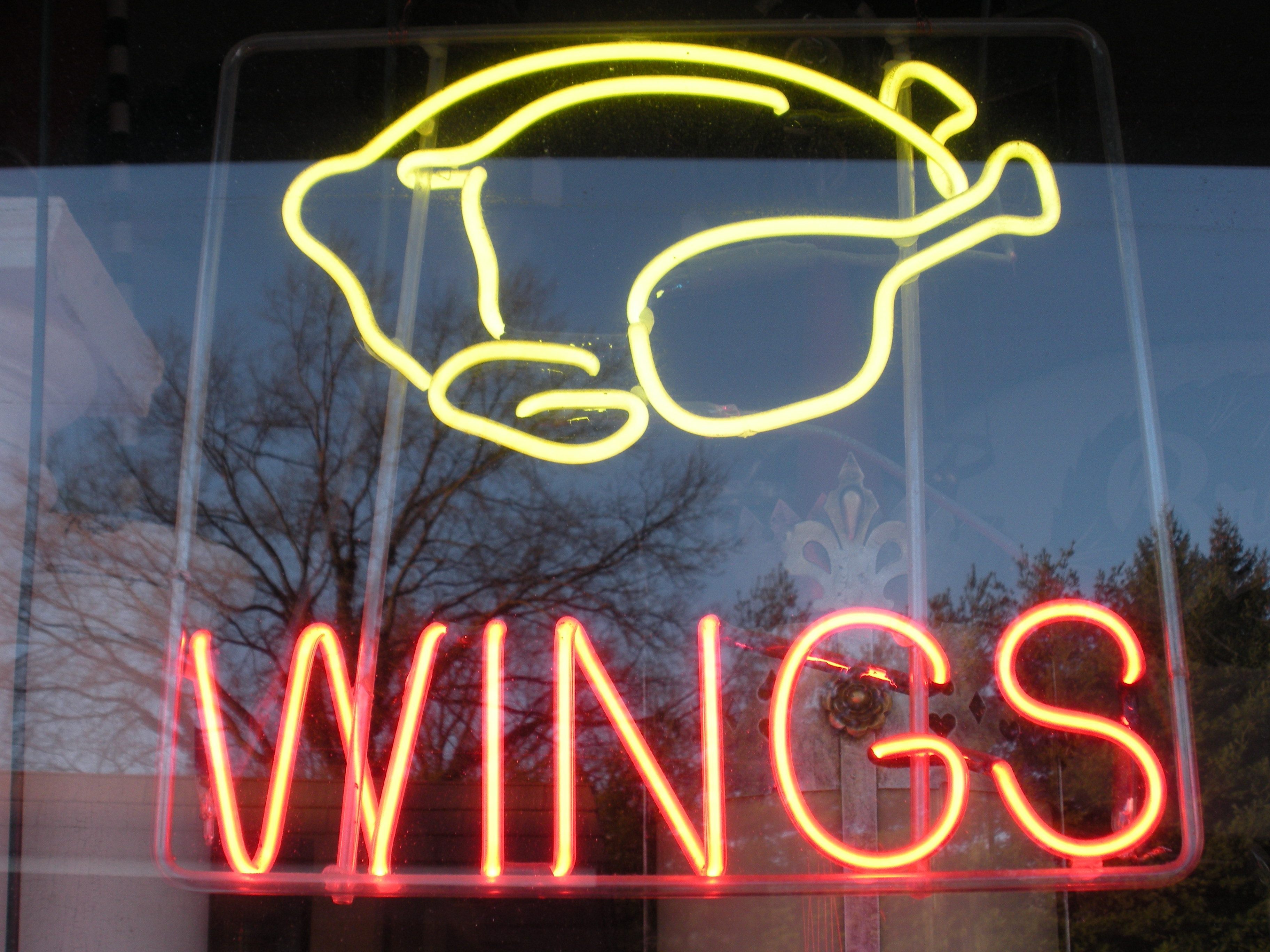 Chicken Wings neon sign